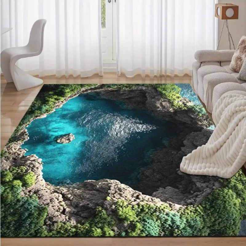 3D Visual Illusion Ocean Scene - Commercial Kitchen Mats ulasan dan harga