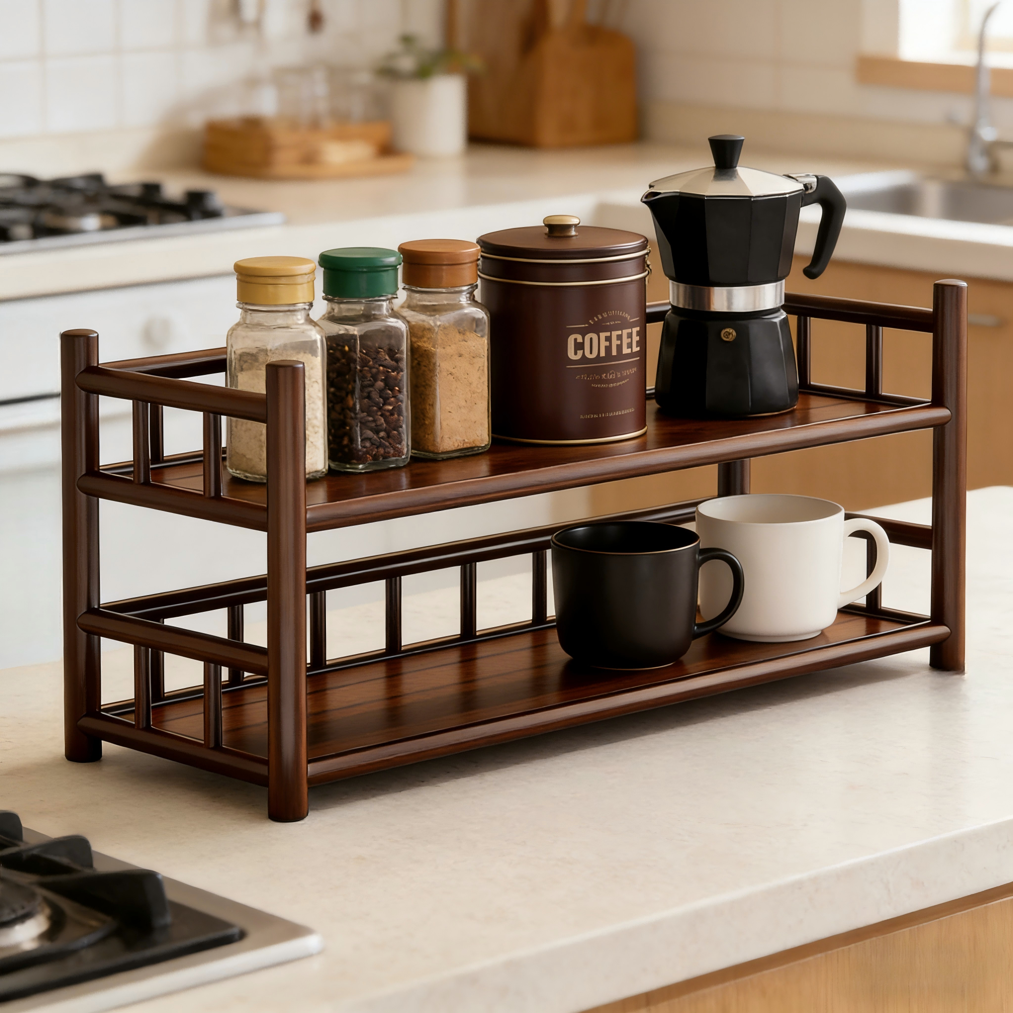 Bamboo Matcha & Coffee Station - Commercial Kitchen Rack ulasan dan harga