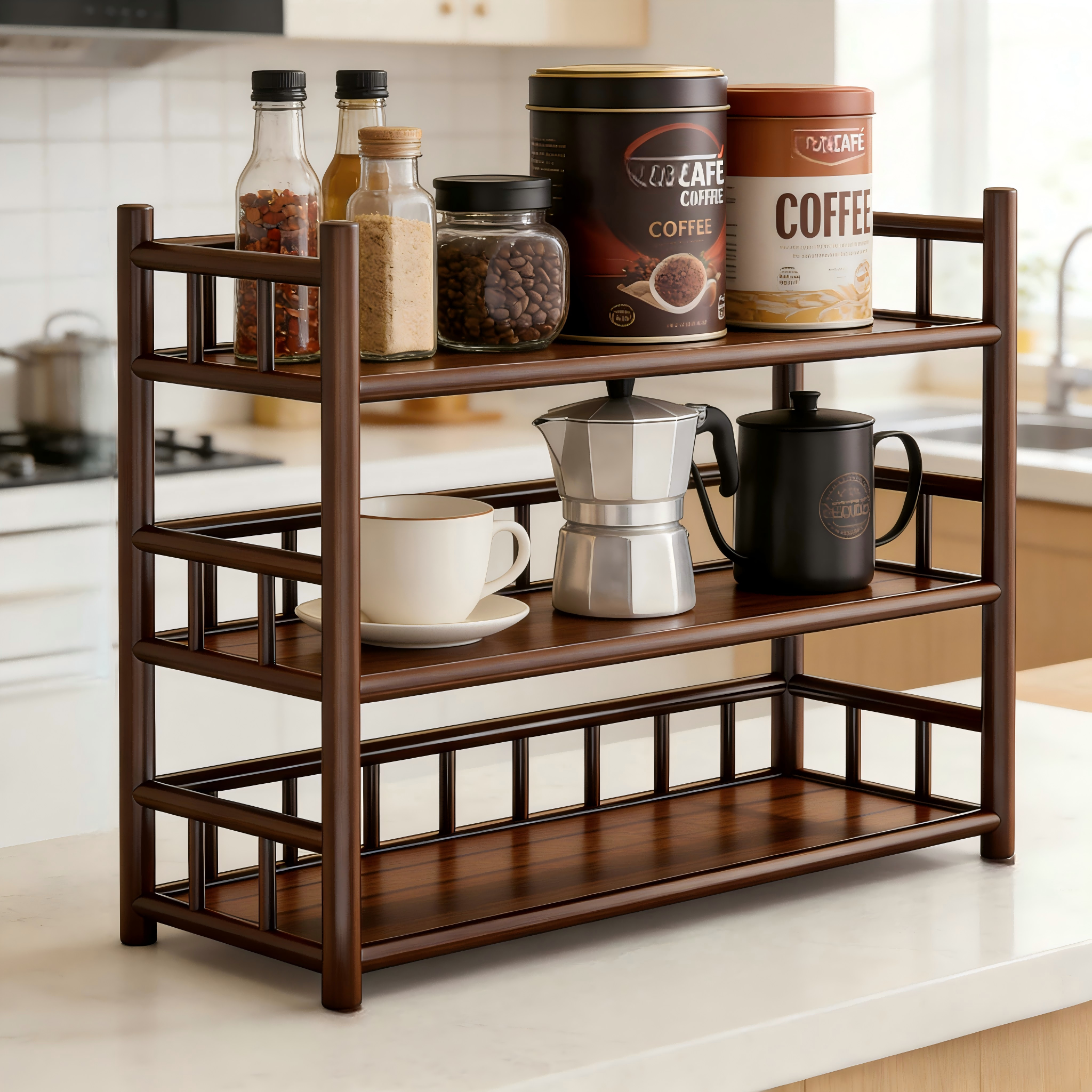 Bamboo Matcha & Coffee Station - Commercial Kitchen Rack ulasan dan harga