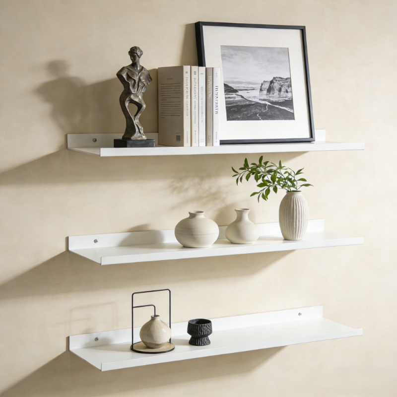 Metal Floating Shelves Wall Mo - Commercial Kitchen Rack ulasan dan harga
