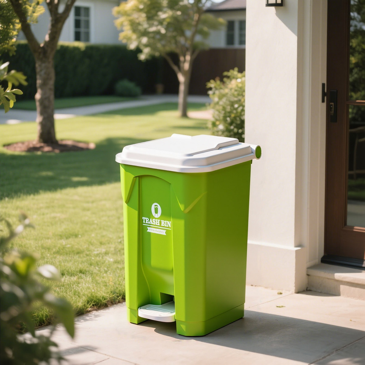 Large Outdoor Step Trash Can,  - Commercial Kitchen Garbage Can ulasan dan harga