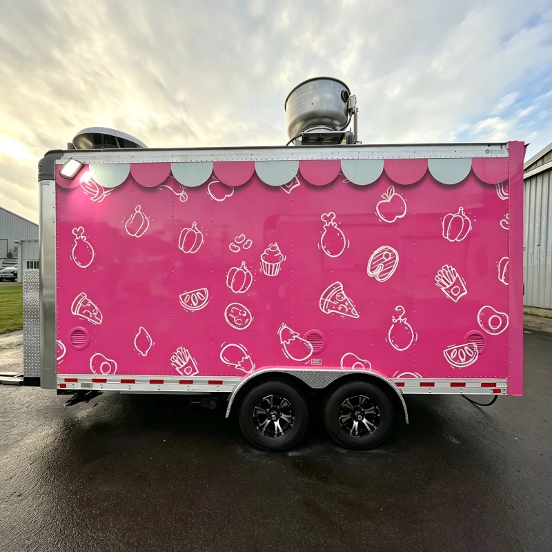 Custom Portable Food Truck Car - Commercial Kitchen Vendor ulasan dan harga