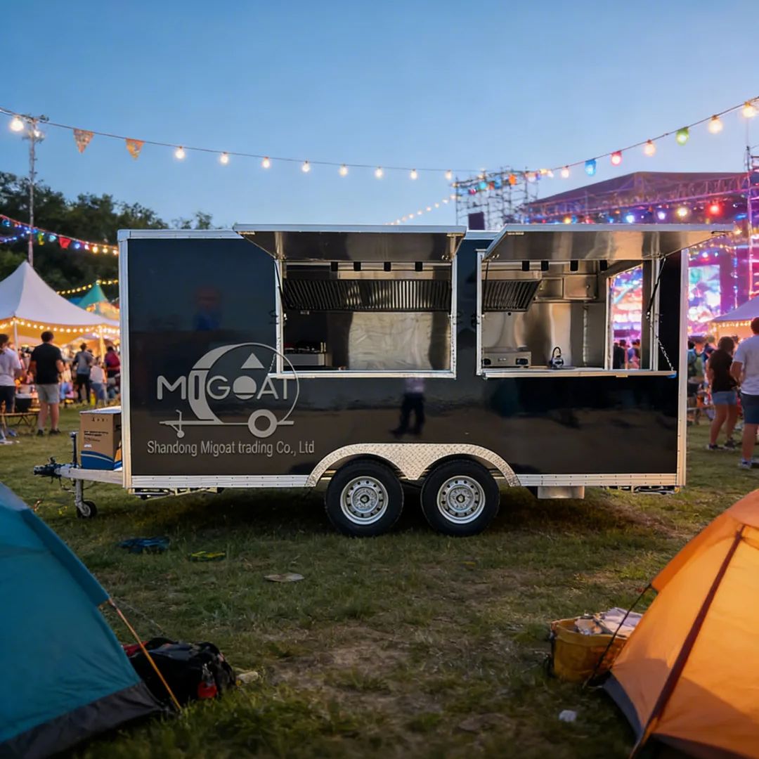 Outdoor Mobile Food Cart Multi - Commercial Kitchen Vendor ulasan dan harga