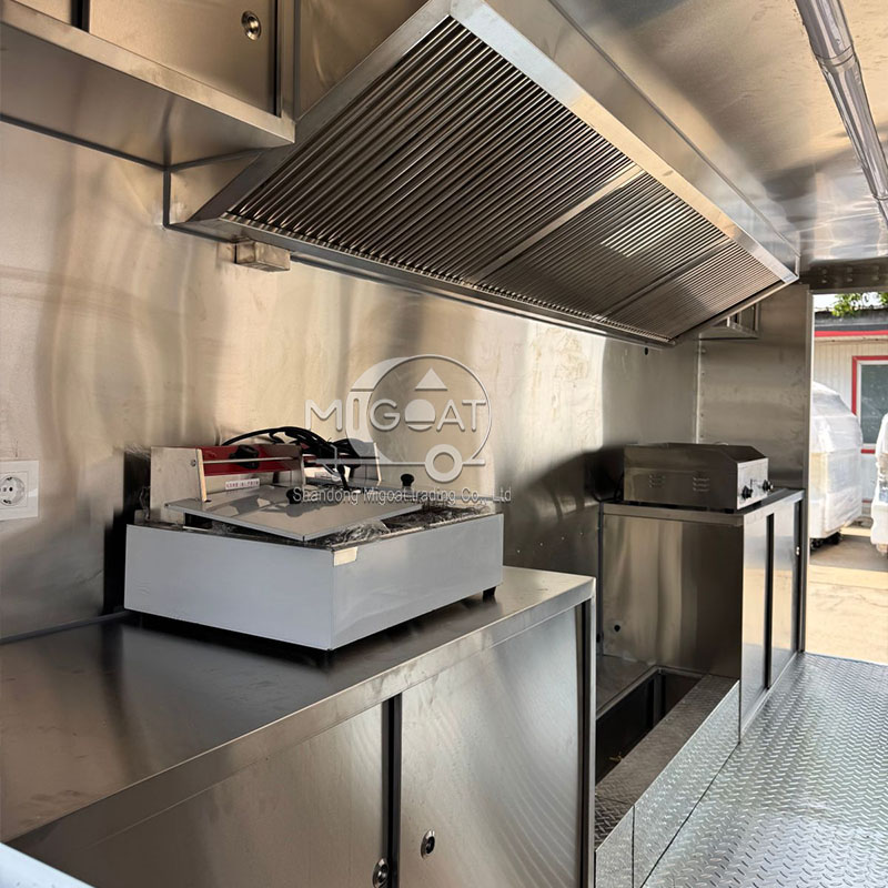 Outdoor Mobile Food Cart Multi - Commercial Kitchen Vendor ulasan dan harga