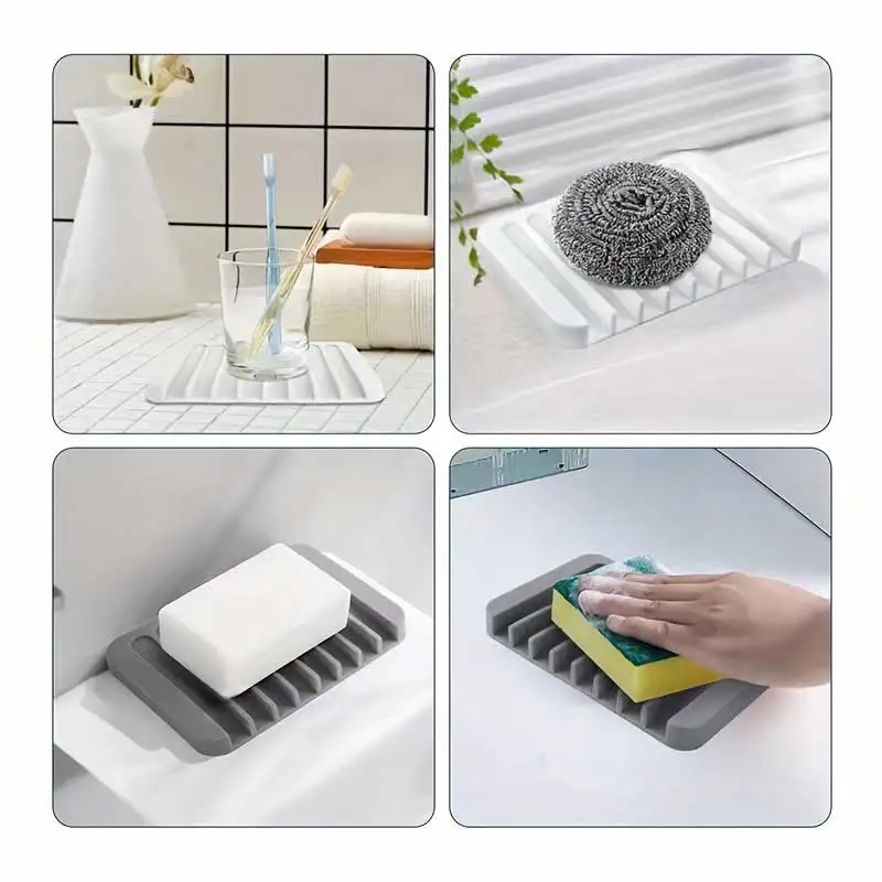 New 1PC Silicone Draining Soap - Commercial Kitchen Rack ulasan dan harga