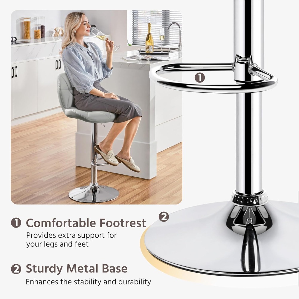 Bar Stools Set of 2, Modern Ad - Commercial Kitchen Set ulasan dan harga