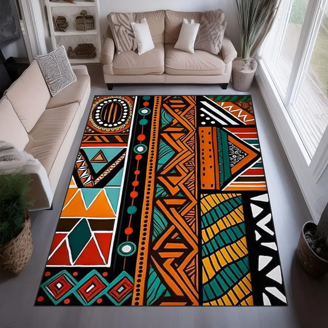 African Savannah Area Rug Ethn - Commercial Kitchen Mats ulasan dan harga