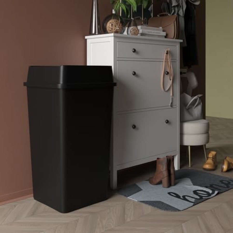 50 Gallon Black Square Commerc - Commercial Kitchen Garbage Can ulasan dan harga