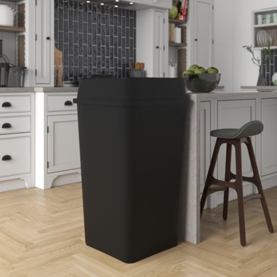 50 Gallon Black Square Commerc - Commercial Kitchen Garbage Can ulasan dan harga