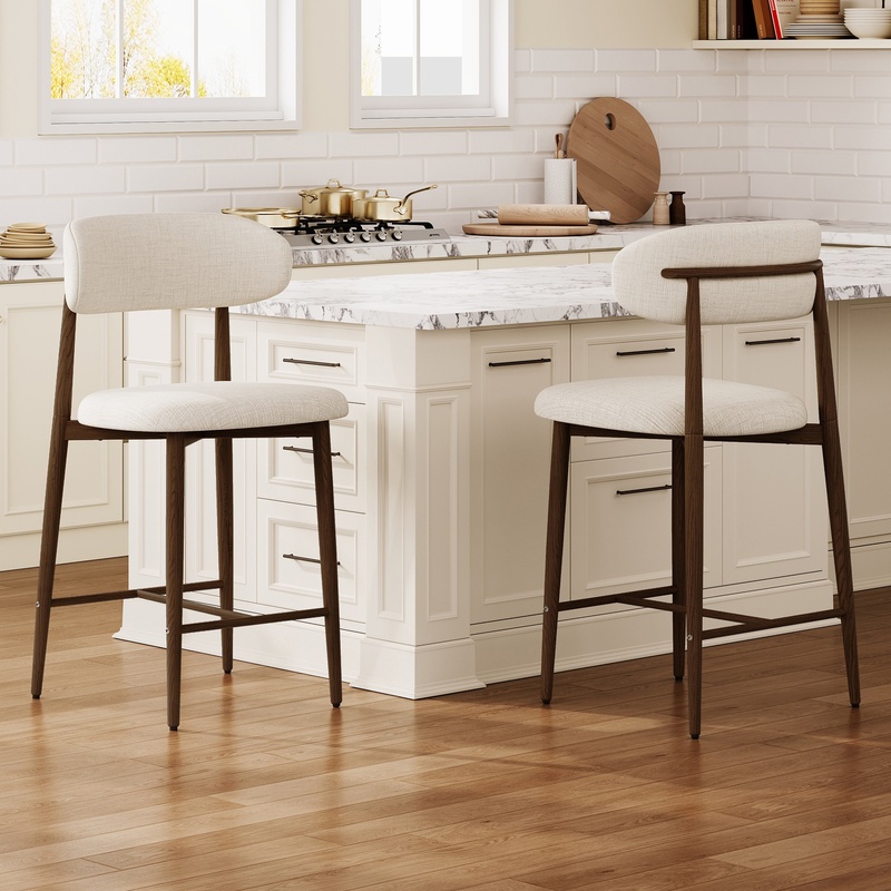 Modern Upholstered Counter Sto - Commercial Kitchen Island ulasan dan harga