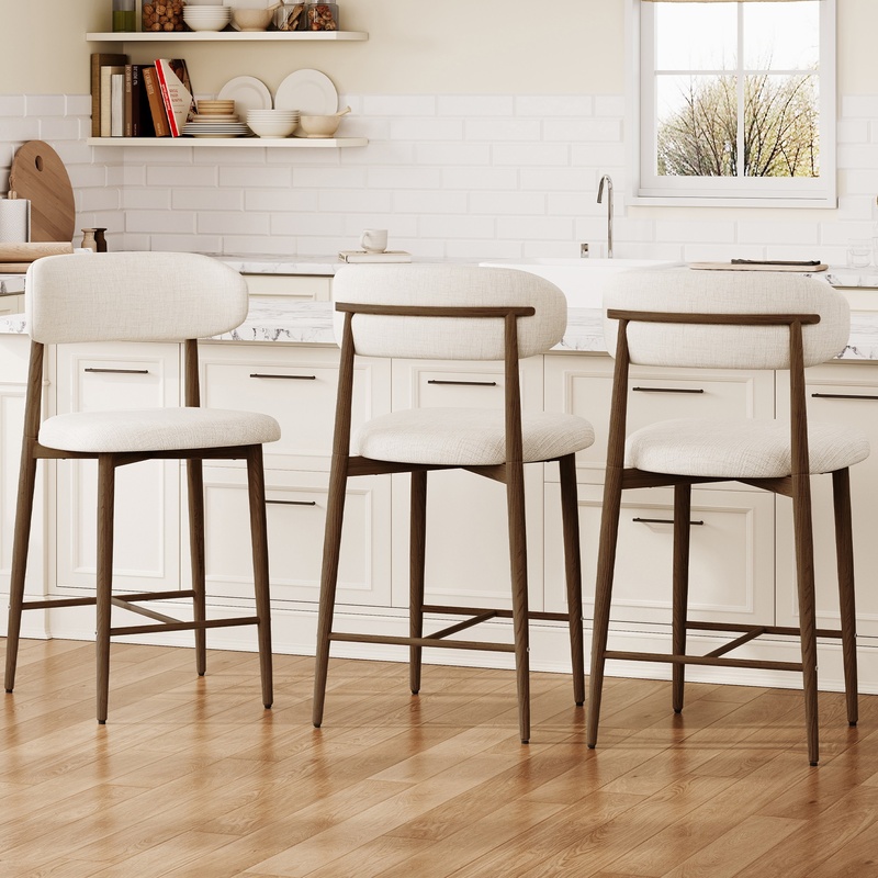 Modern Upholstered Counter Sto - Commercial Kitchen Island ulasan dan harga