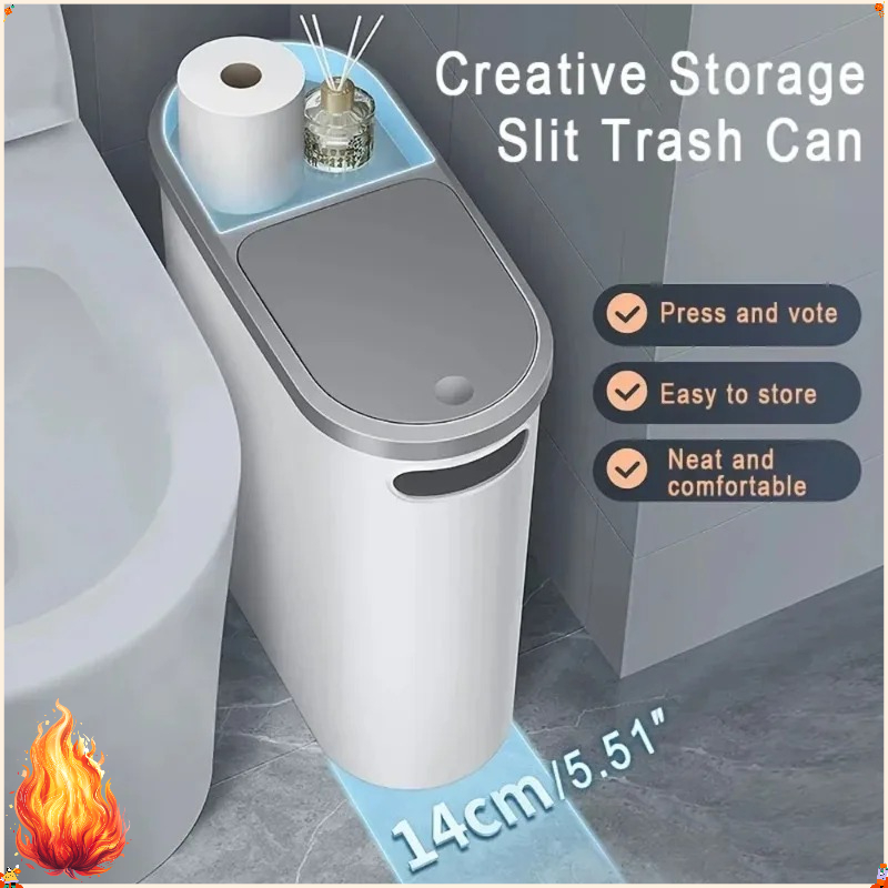 Press Type Trash Can With Lid  - Commercial Kitchen Bin ulasan dan harga