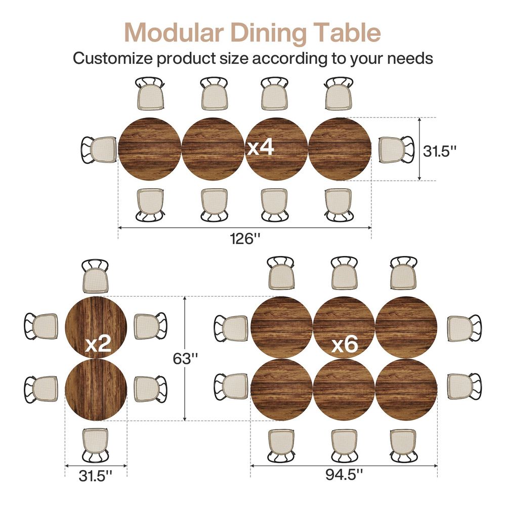 Round Commercial Dining Table  - Commercial Kitchen Set ulasan dan harga