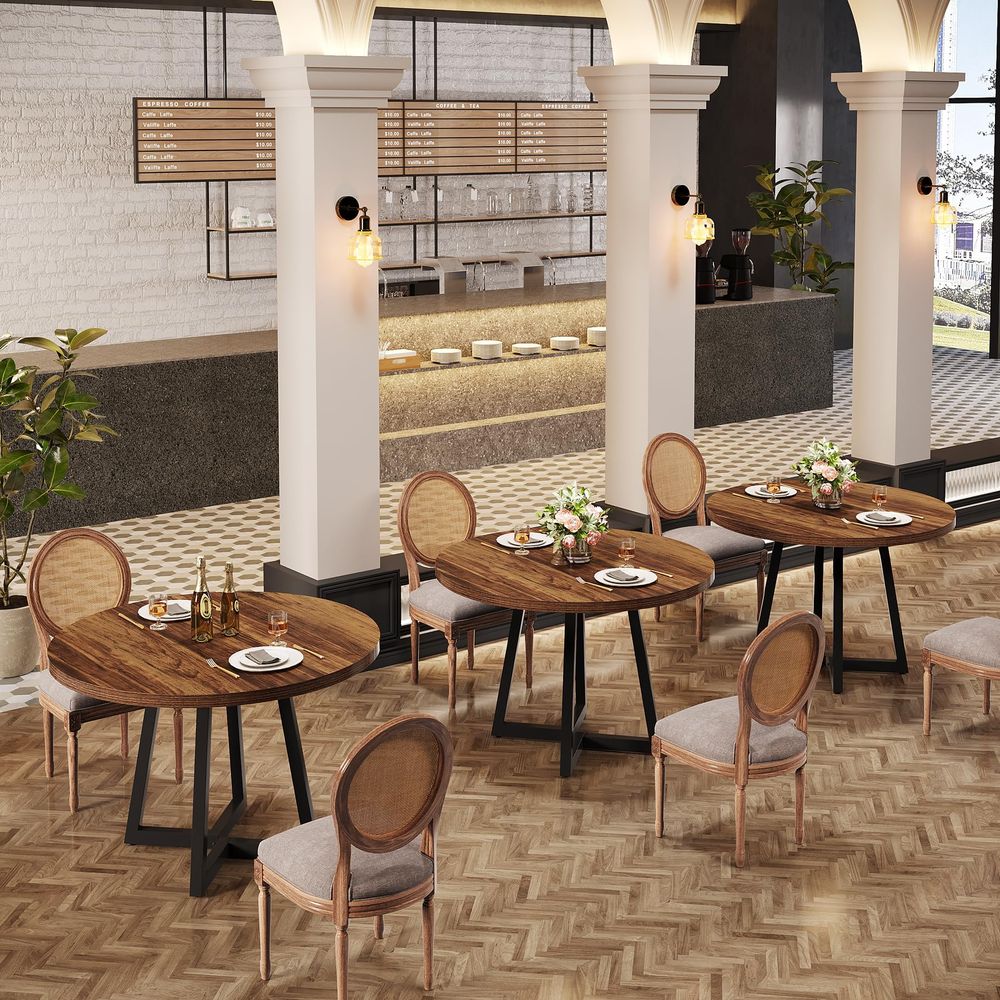 Round Commercial Dining Table  - Commercial Kitchen Set ulasan dan harga