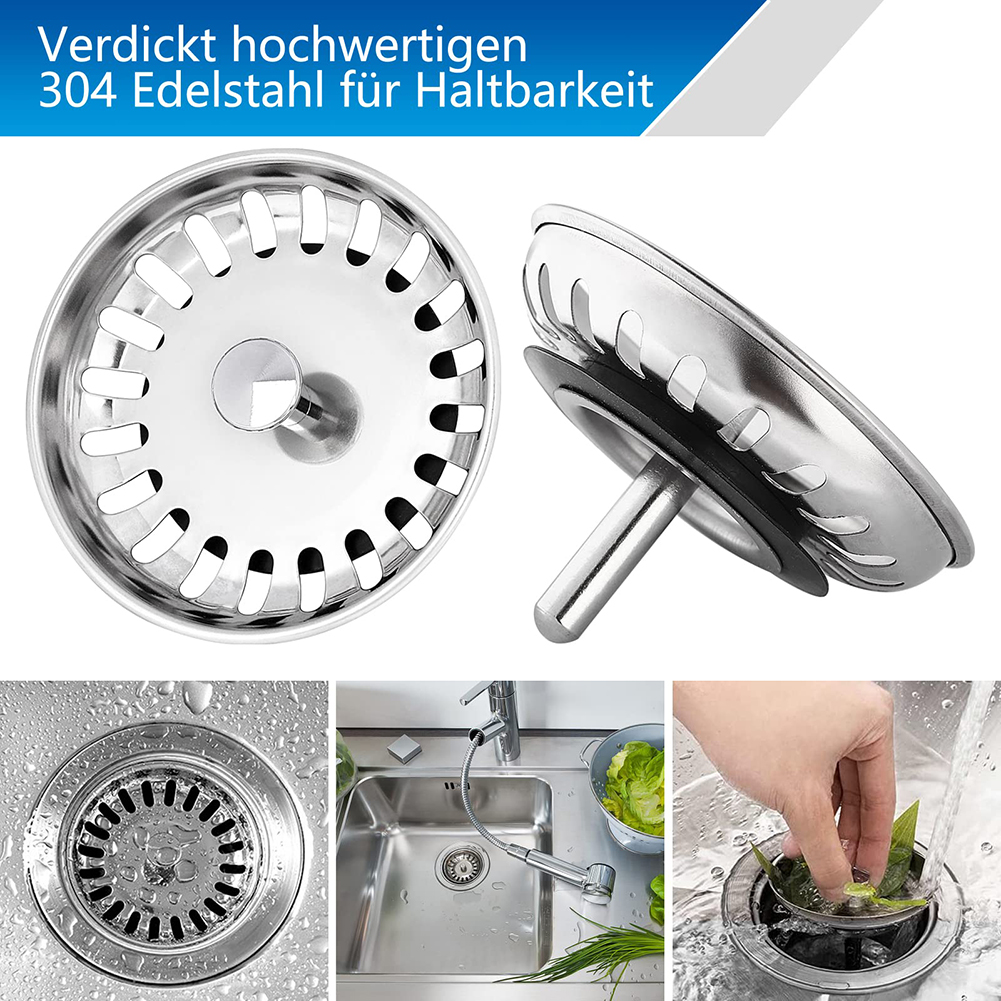80/82/84mm Kitchen Sink Strain - Commercial Kitchen Bin ulasan dan harga