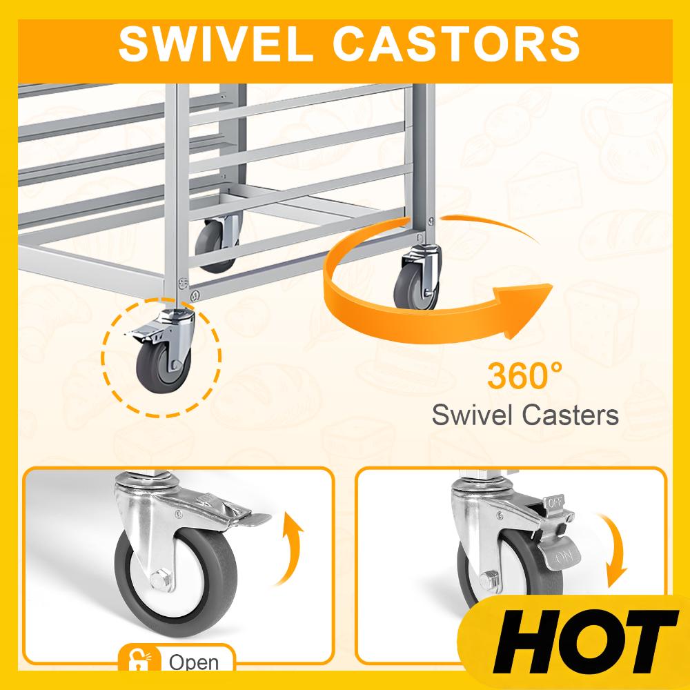 18 Tier Aluminum Commercial Ki - Commercial Kitchen Rack ulasan dan harga