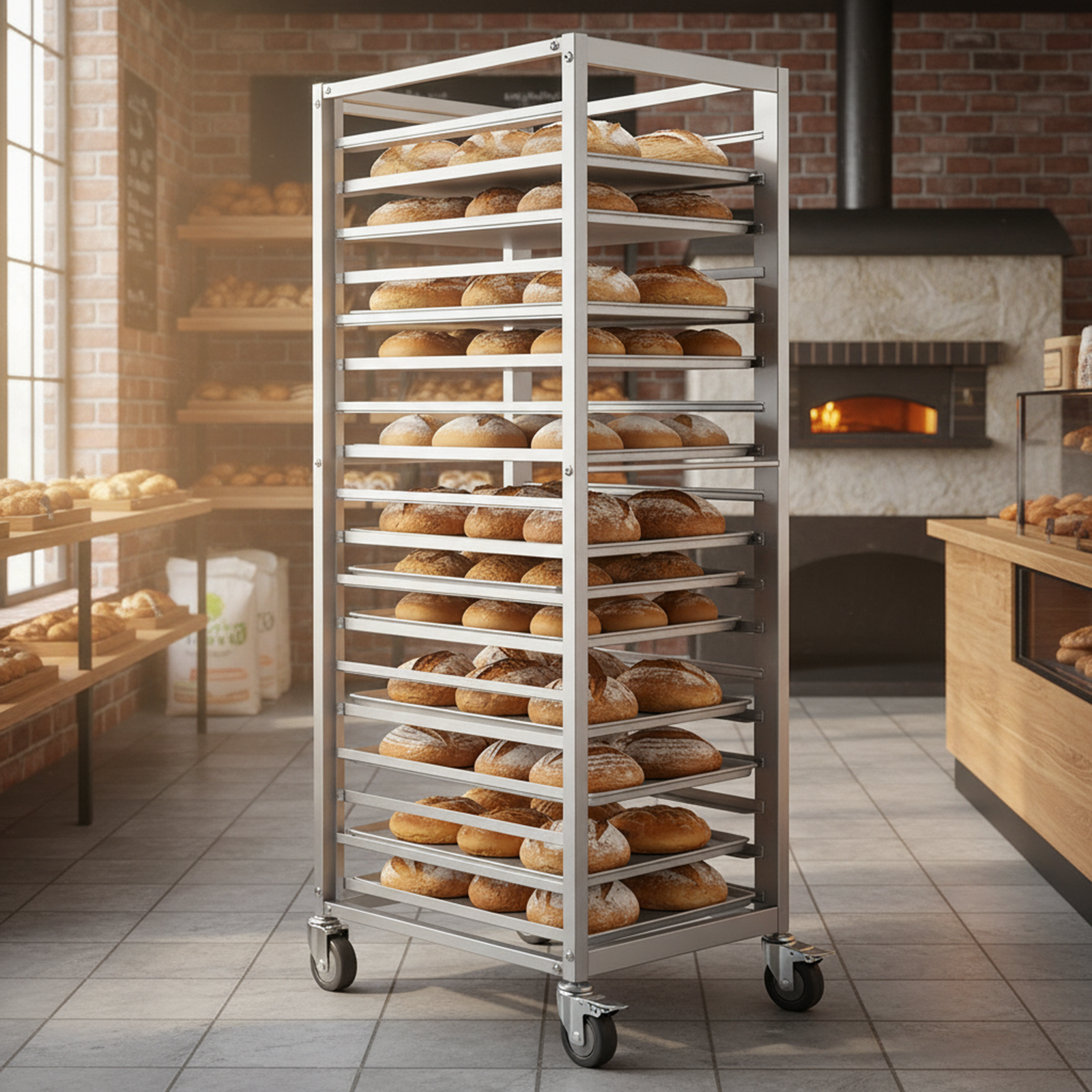 18 Tier Aluminum Commercial Ki - Commercial Kitchen Rack ulasan dan harga