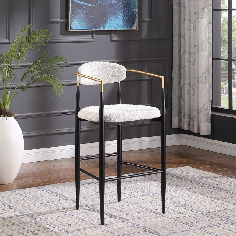 Beige Upholstered Bar Stools S - Commercial Kitchen Island ulasan dan harga
