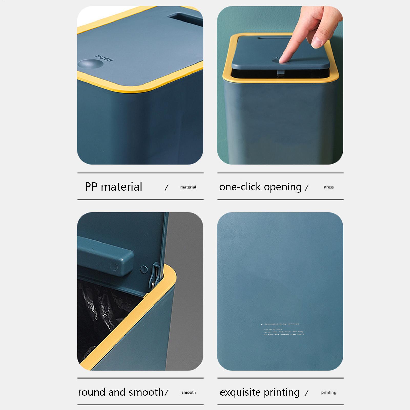 Bathroom Trash Can with Press  - Commercial Kitchen Bin ulasan dan harga