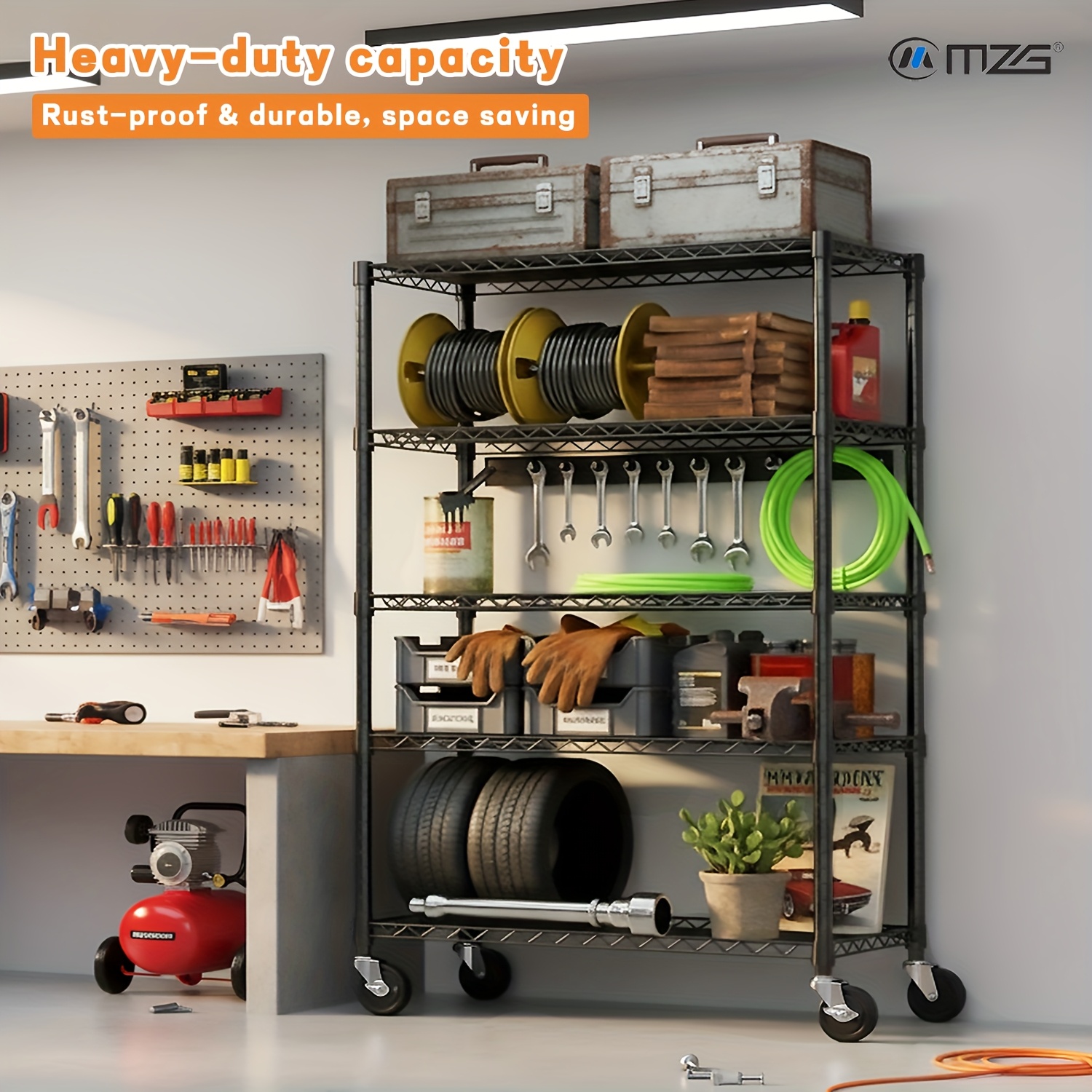MZG Heavy-Duty Adjustable 5/4  - Commercial Kitchen Rack ulasan dan harga