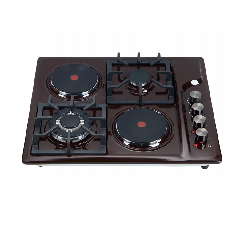 4 Burner Hybrid Cooktop - Gas  - Commercial Kitchen Stove ulasan dan harga